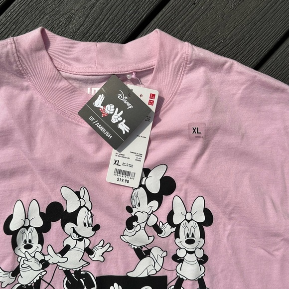 Uniqlo x Ambush x Disney pink Minnie Mouse boxy fit t-shirt - Picture 2 of 2